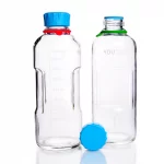 Butelki laboratoryjne Duran® Youtility - bezbarwne - g-2416 - butelki-laboratoryjne-duran-youtility - z-zakretka - bezbarwne - 1000-ml - 93-x-253-mm - gl45-2 - 4-szt