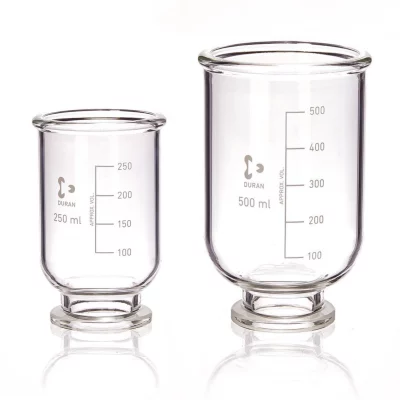 Lejki ze szkła Duran do zestawu do filtracji próżniowej Duran