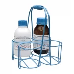 Nosidła na butelki - z drutu powlekanego żywicą epoksydową - r-3052 - nosidlo-na-butelki-z-drutu-powlekanego - 4-miejsca - butelki-o-sr-105-mm-poj-1000-ml