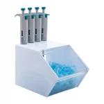 Statyw na pipety jednokanałowe - akrylowy - 4 miejscowy - z pojemnikiem do przechowywania - r-3041 - statyw-na-pipety-jednokanalowe - 4-miejsca - akryl