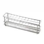 Statyw ze stali szlachetnej na probówki - l-6105 - statyw-ze-stali-szlachetnej-na-probowki - 18-mm - 2-x-12 - 24-miejsca - 250-mm - 50-mm - 70-mm - 180-g