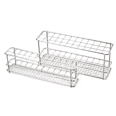 Statyw ze stali szlachetnej na probówki