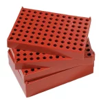 Statywy na fiolki - 23202 - zestaw-statywow-na-fiolki - czerwone - 90-miejsc - 171-mm - 320-x-170-x-30-mm - 5-szt