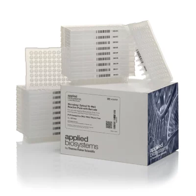 Mikropłytki Applied Biosystems™ Optical MicroAmp® do PCR - 96-dołkowe - typ semi-skirted