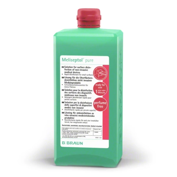 Płyn do dezynfekcji powierzchni Meliseptol® Pure Pall - b-1672 - plyn-do-dezynfekcji-powierzchni-meliseptol-pure - butelka-uzupelniajaca - 1000-ml