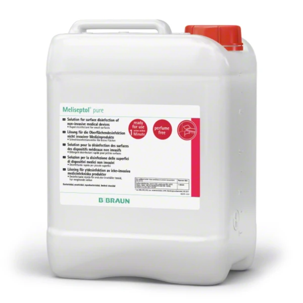 Płyn do dezynfekcji powierzchni Meliseptol® Pure Pall - b-1673 - plyn-do-dezynfekcji-powierzchni-meliseptol-pure - kanister - 5000-ml