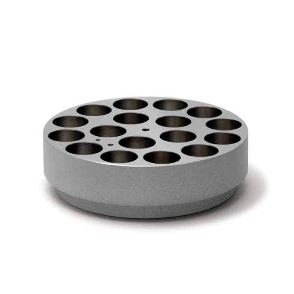 Bloki aluminiowe AluBlocks™ do mieszadeł magnetycznych Pall - b-8441 - blok-aluminiowy-monoalublock - 17-miejsc - 30-ml - 28-mm - 30-mm - mieszadla-magnetyczne - a00000339