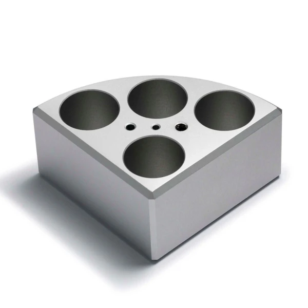 Bloki aluminiowe AluBlocks™ do mieszadeł magnetycznych Pall - b-8450 - blok-aluminiowy-multialublock - 4-miejsca - 40-ml - 28-mm - 43-mm - mieszadla-magnetyczne - a00000324