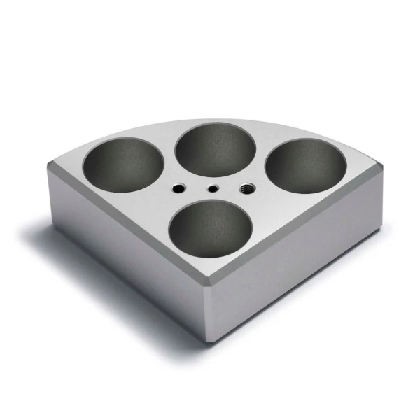 Bloki aluminiowe AluBlocks™ do mieszadeł magnetycznych Pall - b-8451 - blok-aluminiowy-multialublock - 4-miejsca - 30-ml - 28-mm - 30-mm - mieszadla-magnetyczne - a00000325