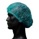 Czepki ochronne z PP - jednorazowe - l-0961 - czepki-jednorazowe-z-pp - m - 52-cm - zielony - pudelko - 100-szt