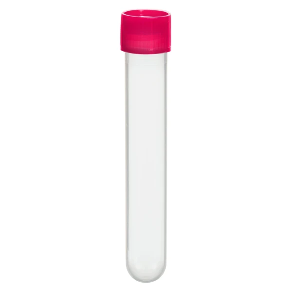 Probówki okrągłodenne z PP - z zakrętka z HDPE - poj. 4,5 ml - 13 ml - j-0208 - probowki-okraglodenne-z-pp - 13-ml - 165-x-101-mm - czerwona - niesterylne - worek - 500-szt - 60-540-022