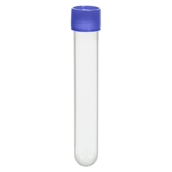 Probówki okrągłodenne z PP - z zakrętka z HDPE - poj. 4,5 ml - 13 ml - j-0210 - probowki-okraglodenne-z-pp - 13-ml - 165-x-101-mm - niebieska - sterylne - worek - 500-szt - 60-540-052