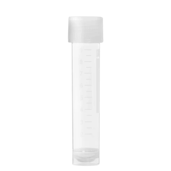 Probówki okrągłodenne z PP - z zakrętką z HDPE - samostojące - poj. 10 ml - 13 ml - j-0221 - probowki-okraglodenne-z-pp-ze-skala-i-etykieta - 10-ml - 16-x-79-mm - bezbarwna - sterylne - worek - 100-szt - 62-551-201