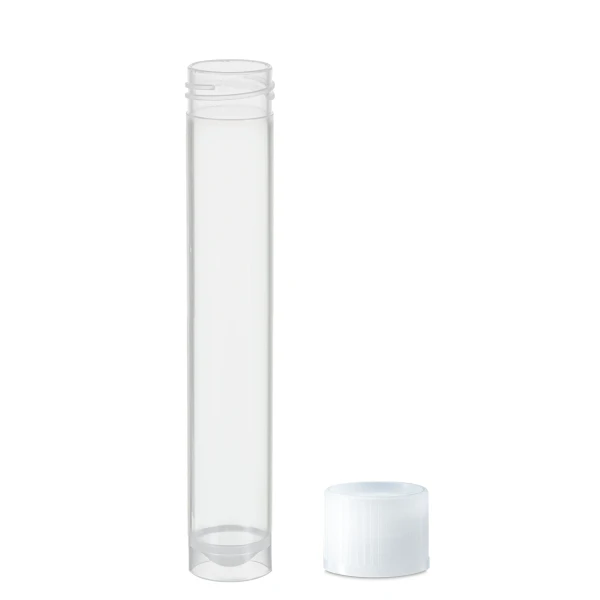 Probówki okrągłodenne z PP - z zakrętką z HDPE - samostojące - poj. 10 ml - 13 ml - j-0225 - probowki-okraglodenne-z-pp - 13-ml - 165-x-101-mm - bezbarwna - niesterylne - worek - 1000-szt - 60-541-685