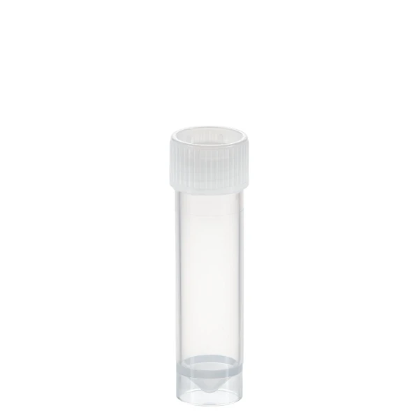 Probówki stożkowodenne - z zakrętką z HDPE - samostojące - poj. 3,5 ml - 5 ml - j-0264 - probowki-stozkowodenne-z-pp - 5-ml - 153-x-57-mm - bezbarwna - sterylne - worek - 100-szt - 60-558-001