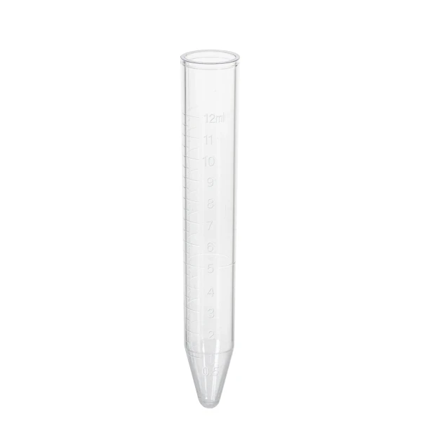 Probówki stożkowodenne - do korków push-cap - poj. 4,5-12 ml - j-0287 - probowki-stozkowodenne-z-ps-ze-skala - 12-ml - 17-x-110-mm - niesterylne - worek - 500-szt - 57-462