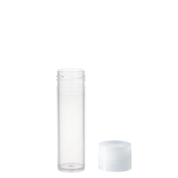 Probówki płaskodenne - z zakrętką - poj. 5 ml - 120 ml - j-0334 - probowki-plaskodenne-z-pp - 8-ml - 165-x-57-mm - bezbarwna - niesterylne - worek - 1000-szt - 60-542