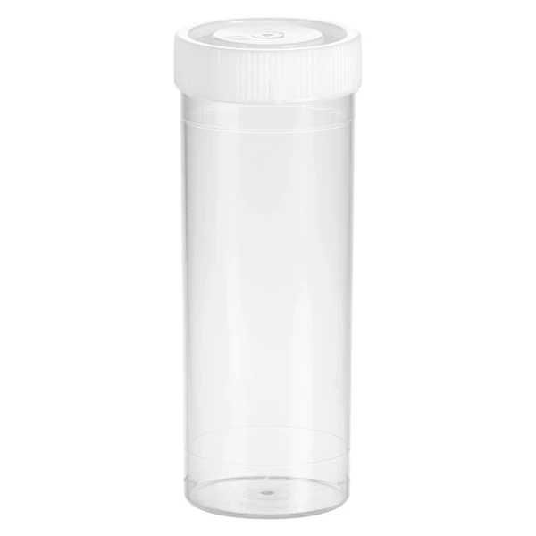 Probówki płaskodenne - z zakrętką - poj. 5 ml - 120 ml - j-0341 - probowki-plaskodenne-z-pp - 120-ml - 42-x-114-mm - bezbarwna - sterylne - worek - 25-szt - 60-597-001