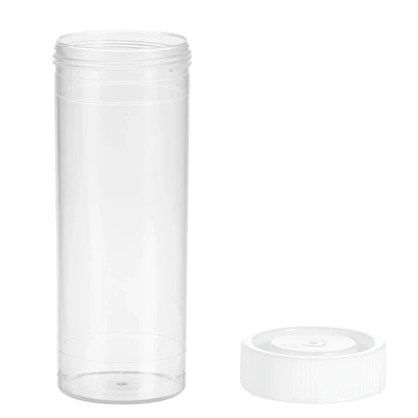 Probówki płaskodenne - z zakrętką - poj. 5 ml - 120 ml - j-0342 - probowki-plaskodenne-z-pp - 120-ml - 42-x-114-mm - bezbarwna - niesterylne - worek - 50-szt - 60-597