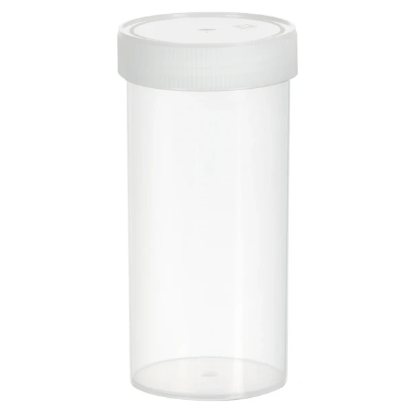 Pojemniki z PP na próbki - z zakrętką z HDPE - poj. 120-500 ml - j-0796 - pojemniki-z-pp-na-probki-ze-skala - 500-ml - 70-x-150-mm - z-nakrecona-zakretka - bezbarwna - niesterylne - 40-szt - 75-9922-812