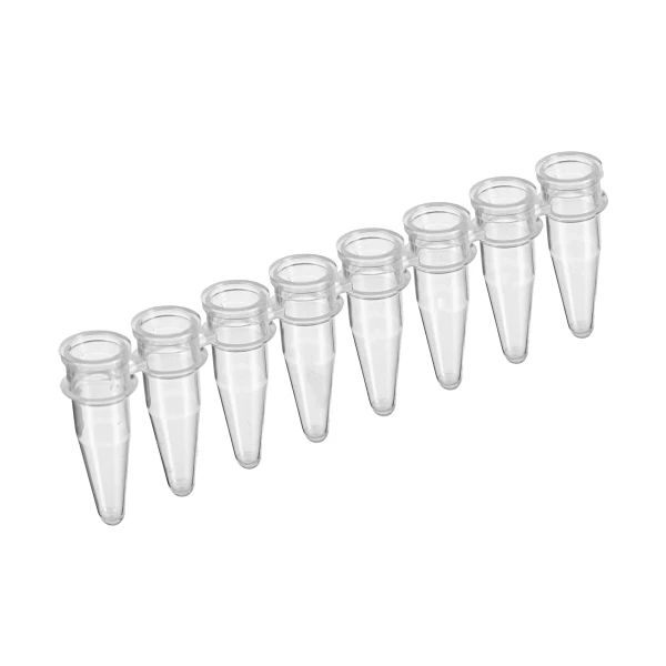 Probówki Multiply®-µStripPro do PCR w paskach - 8-stanowiskowe - bez zatyczek  - poj. 0,2 ml - j-1071 - probowki-do-pcr-w-paskach-8-stanowiskowe - 02-ml - bezbarwny - pcr-performance-tested - 120-szt - 72-985-002