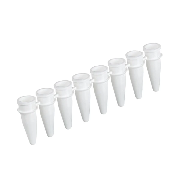 Probówki Multiply®-µStripPro do PCR w paskach - 8-stanowiskowe - bez zatyczek  - poj. 0,2 ml - j-1072 - probowki-do-pcr-w-paskach-8-stanowiskowe - 02-ml - bialy - pcr-performance-tested - 120-szt - 72-985-092