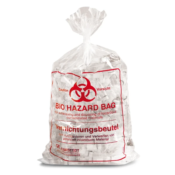 Worki Biohazard na odpady - autoklawowalne Pall - j-2561 - worki-na-odpady-biohazard-autoklawowalne - pp - 40-l-2 - 600-x-780-mm - 50-%c2%b5m - bezbarwne - 50-szt - 86-1203
