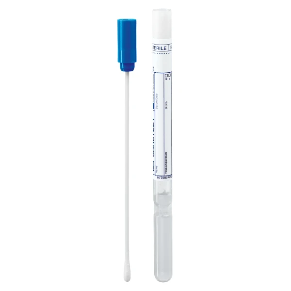 Wymazówki mikrobiologiczne z podłożem Amies - j-4121 - wymazowki-z-podlozem-amies - wiskoza - plastik - 131-mm - 12-x-155-mm - sterylne - probowka-transportowa - 50-szt - 80-1361