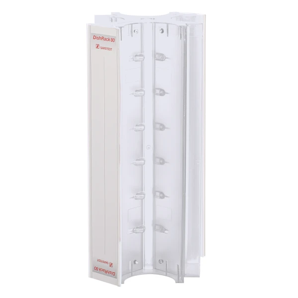 Statywy DishRack do szalek Petriego - j-5011 - statyw-dishrack-80 - 370-mm - bezbarwny - 88-miejsc - 93-1646 - szalki-petriego-o-sr-92-100-mm