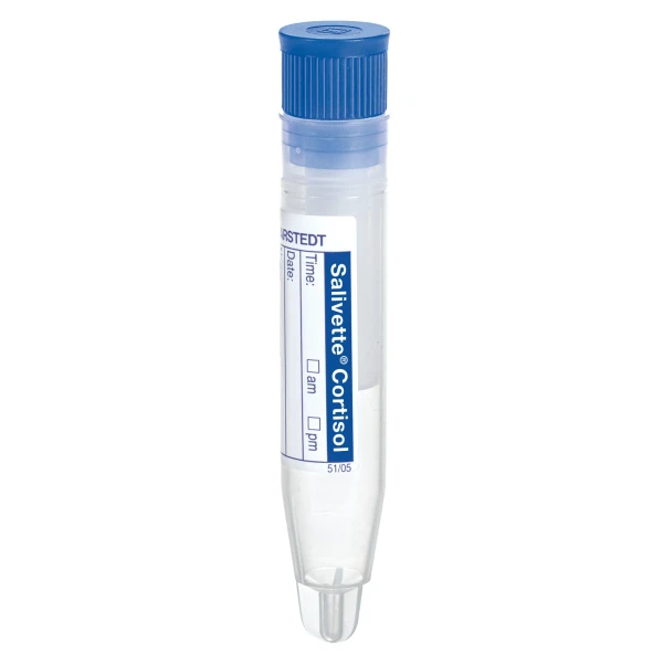 Prob&oacute;wki Salivette&reg; Cortisol z wacikiem syntetycznym - j-5993 - probowki-stozkowodenne-salivette-cortisol - 168-x-84-mm - niesterylne - 100-szt - 51-1534-500